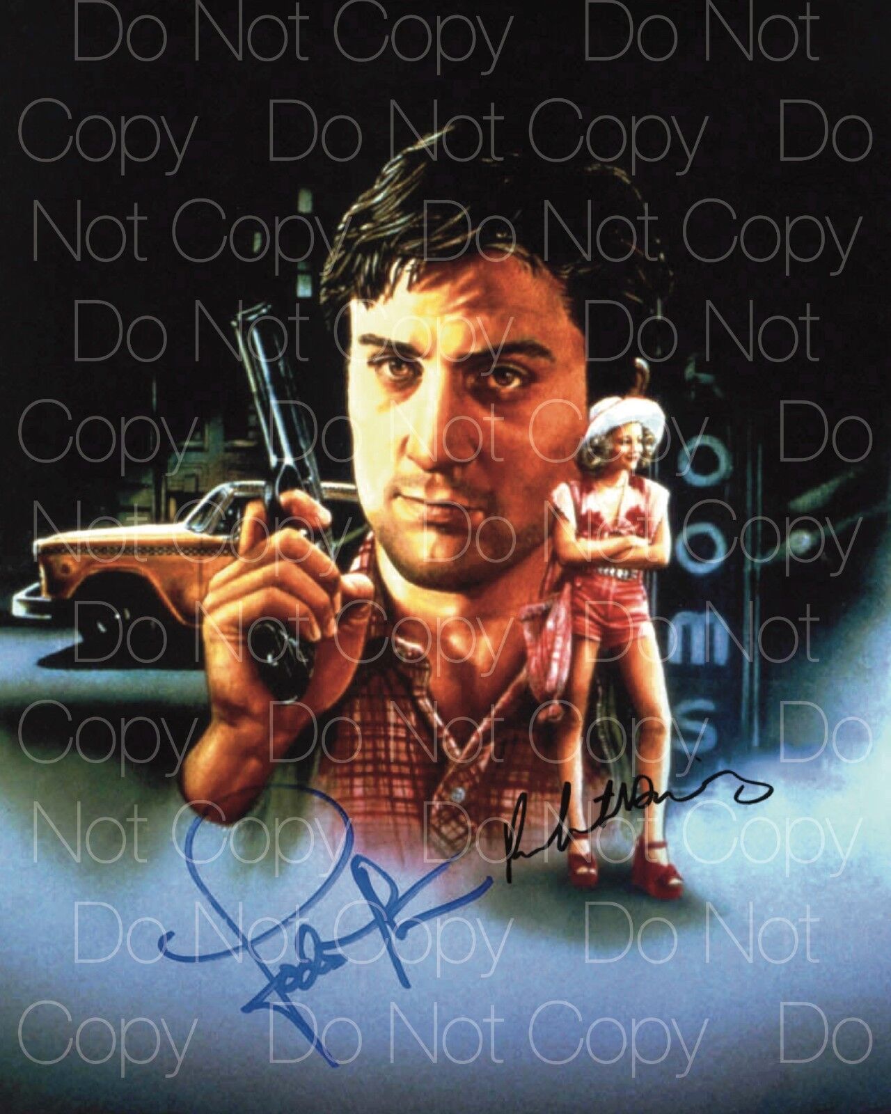 Taxi Driver signed Jodie Foster 8X10 Photo Poster painting picture poster autograph RP