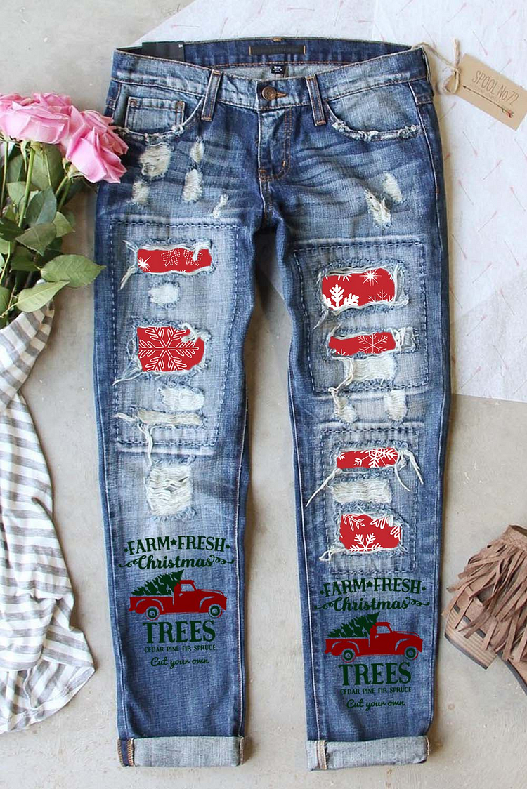 Christmas Tree jeans