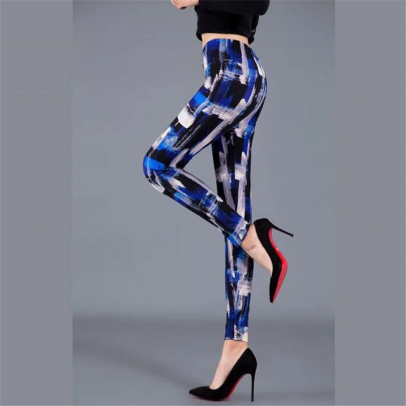 CUHAKCI Printed Leggins Elastic Fitness Leggings Sexy Pants Women Push Up Trousers Summer Gym Sports Dropshipip