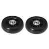 1 Pair Rubber Casters Mute Trolley Case Wheels Deluxe Repair Tool (54*18mm)