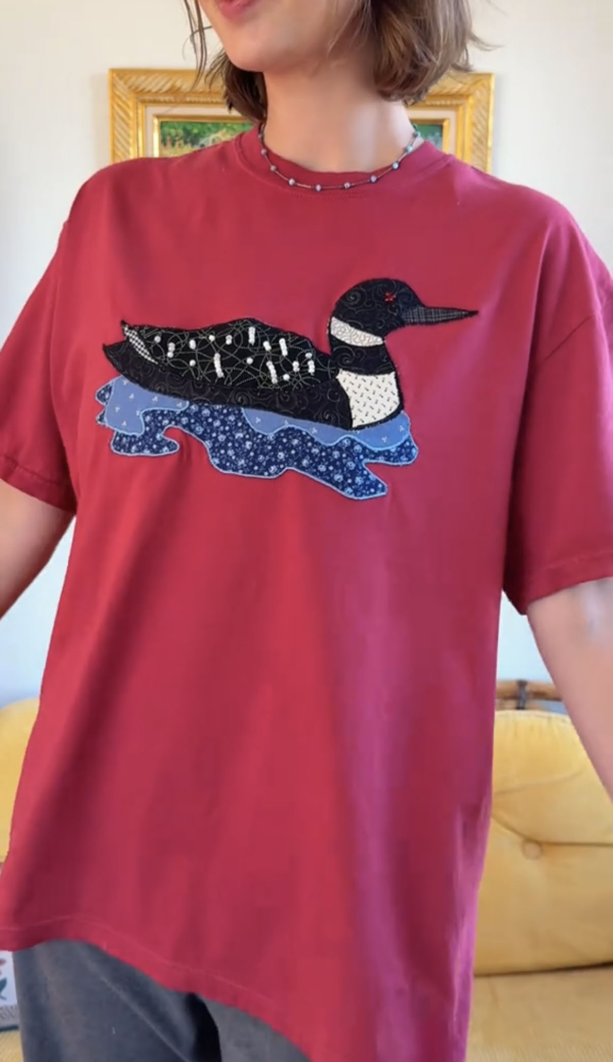 Duck patchwork T-shirt