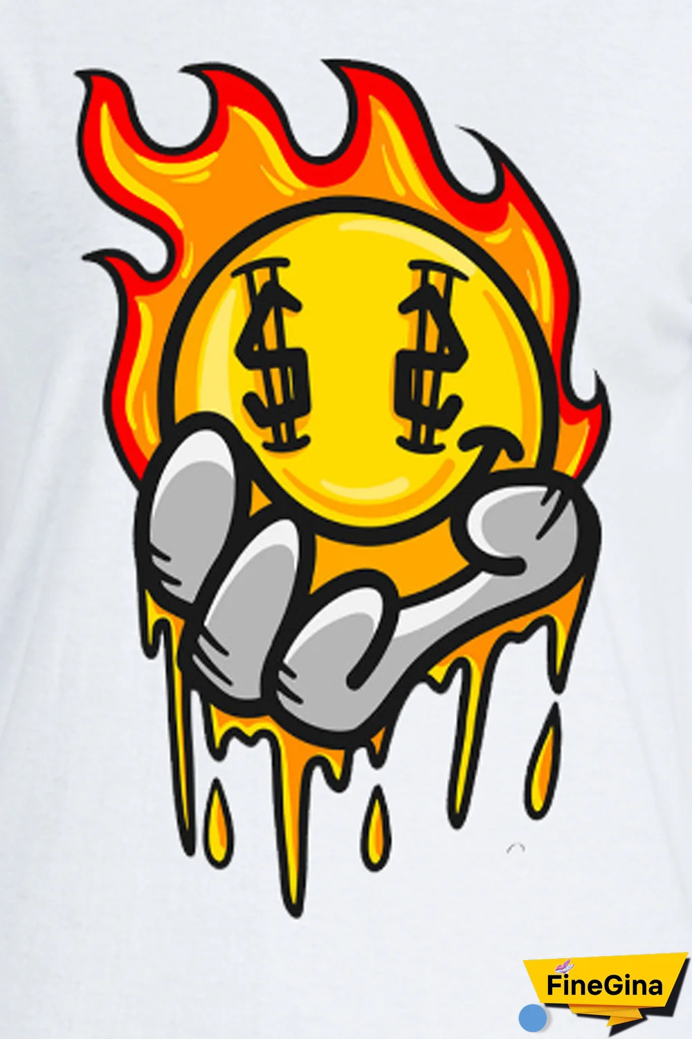 White Casual Street Print Patchwork O Neck T-Shirts