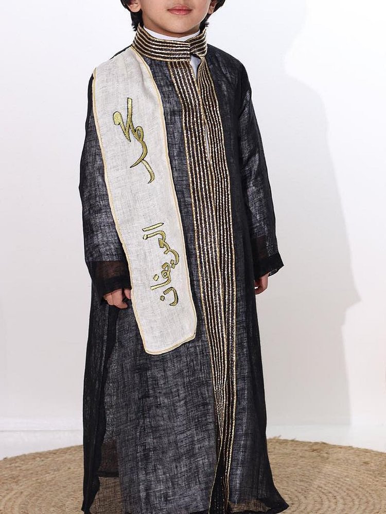 Boy Ethnic Embroidery Abaya