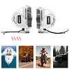 12V Stainless Steel Ships Horn with Base Bracket Marine Snail Electric Horns Waterproof Super Loud Car Horns for Speedboat Sailboats Yachts Car