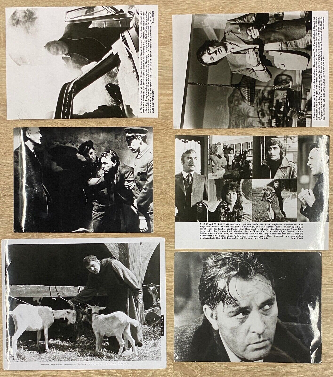 6 Richard Burton Film Photo Poster painting Press Photo Poster painting Lobby Card Cinema Sammlung (TV -42