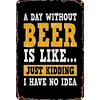 A day without beer is like just kidding - Vintage Metal Signs - 20*30cm/30*40cm - Warning