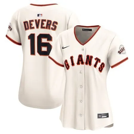 Women's San Francisco Giants #16 Rafael Devers  Cream Home Limited Player Jersey