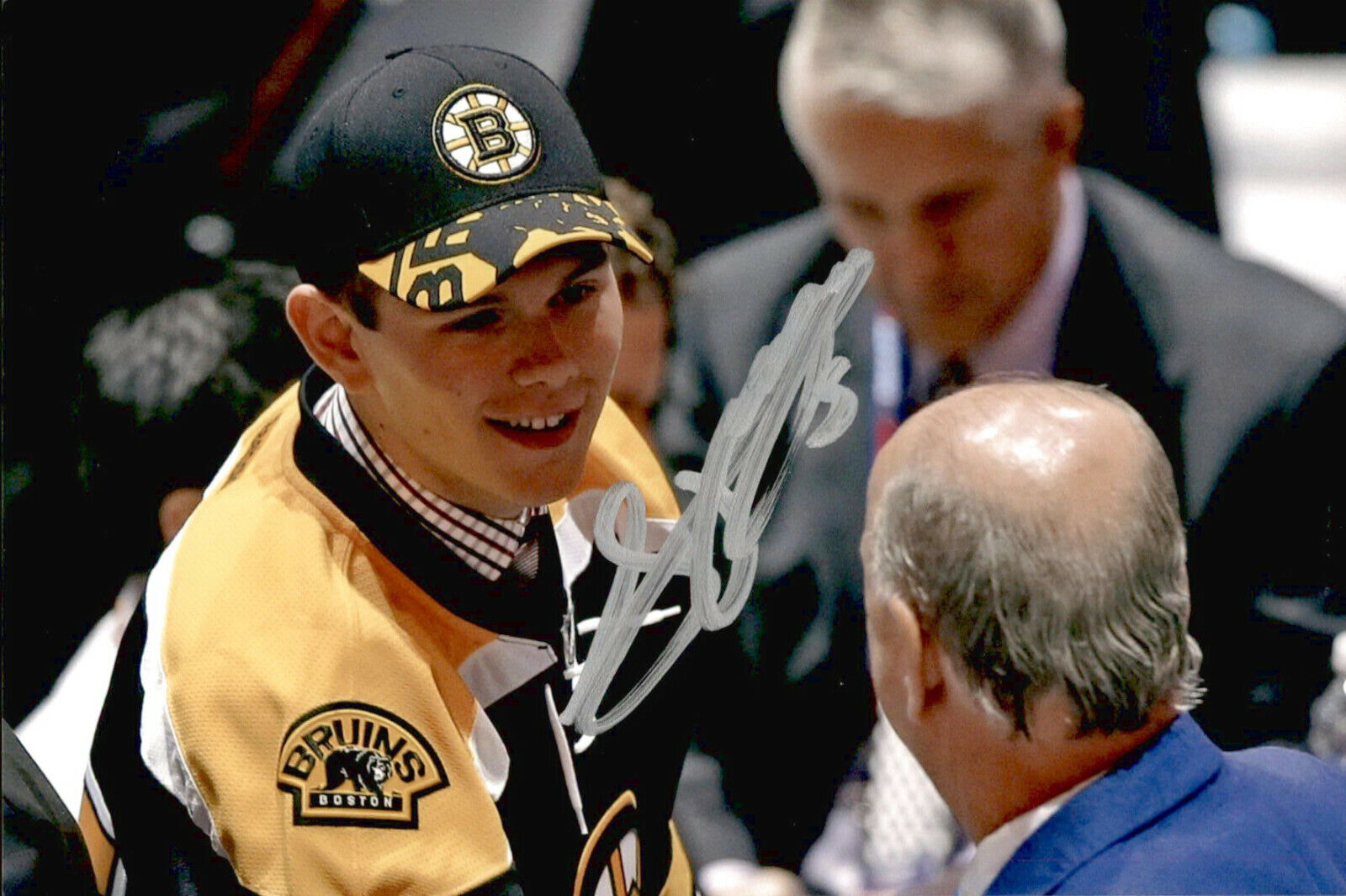 Jeremy Lauzon SIGNED 4x6 Photo Poster painting BOSTON BRUINS / SEATTLE KRAKEN#2