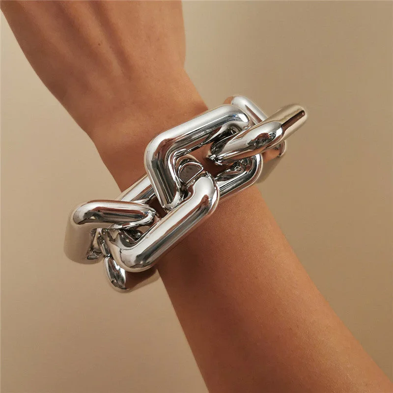 Fashion Simplicity Square Geometric Hollow Bracelets