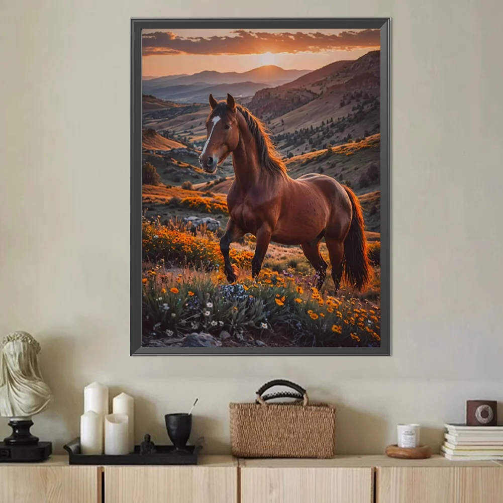 Diamond Painting - Full Round Drill - Horse(Canvas|40*50cm)