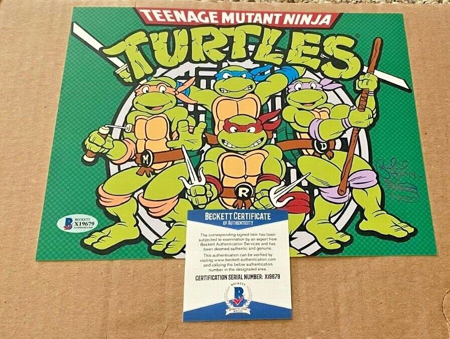 PETER LAIRD SIGNED TEENAGE NINJA TURTLES 8X10 Photo Poster painting BECKETT CERTIFIED