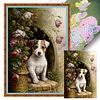 (Big Size) Retro Dog - 11CT Stamped Cross Stitch 40*60cm/15.75*23.62in