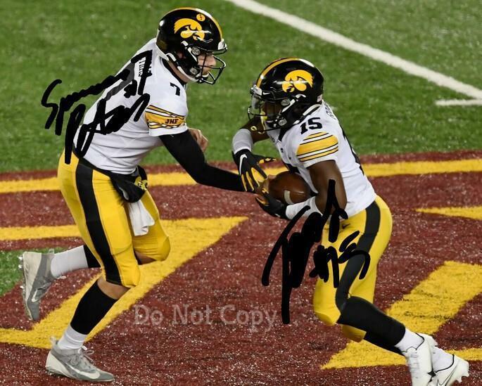 SPENCER PETRAS TYLER GOODSON SIGNED Photo Poster painting 8X10 RP AUTOGRAPHED IOWA HAWKEYES