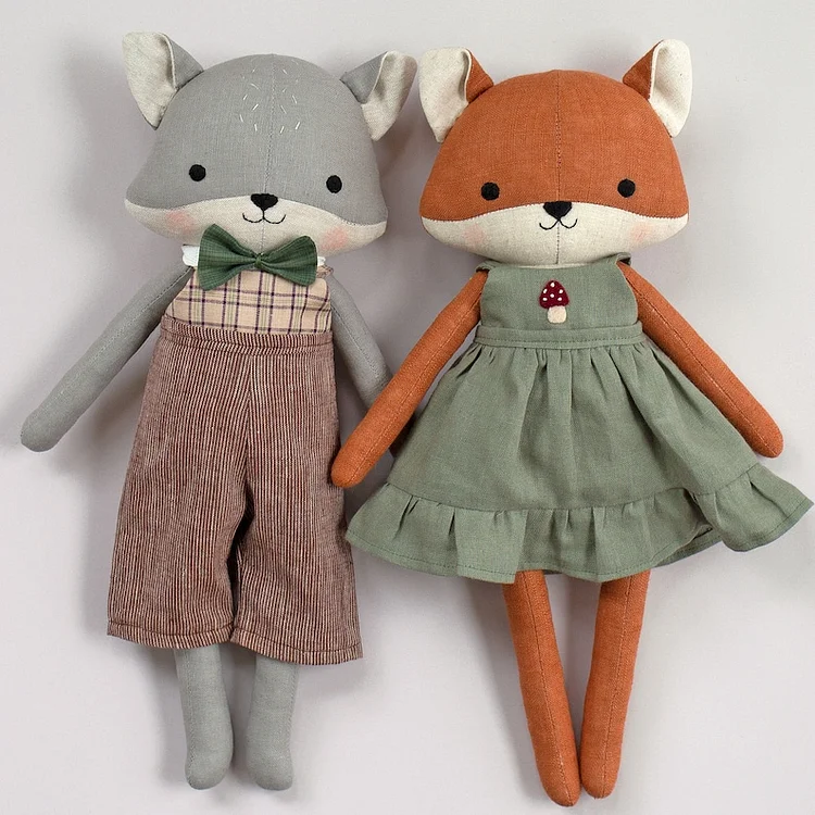 DIY Fox Doll Sewing Template&mdash;Include Instructions 