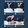Electric Garlic Chopper 300ML Portable Cordless Mini Food Processor Rechargeable Vegetable Chopper Blender for Nuts Chili Onion Minced Meat and Spices
