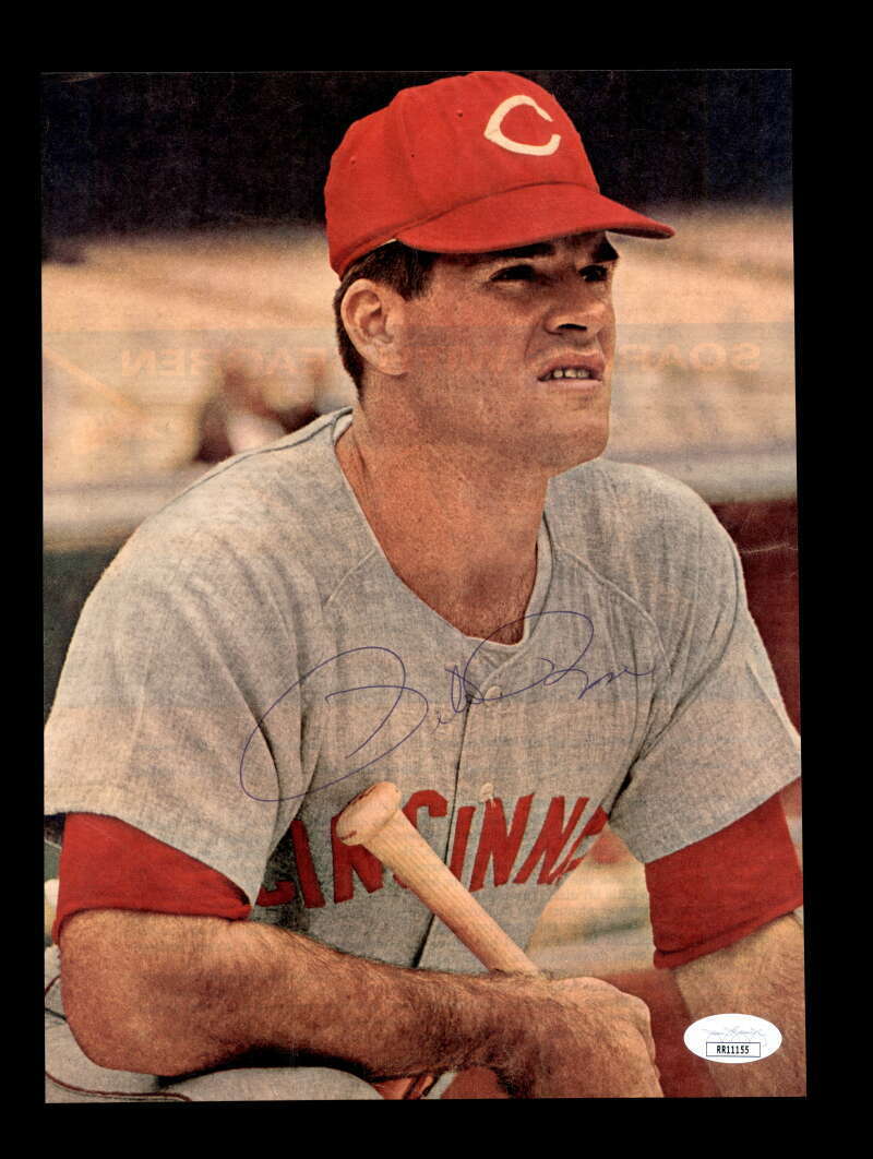 Pete Rose JSA Coa Signed Vintage 1960`s 8x10 Photo Poster painting Autograph