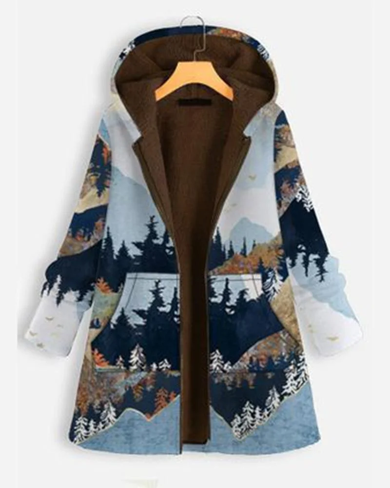 Women's Fashion Creative Printed Coat24