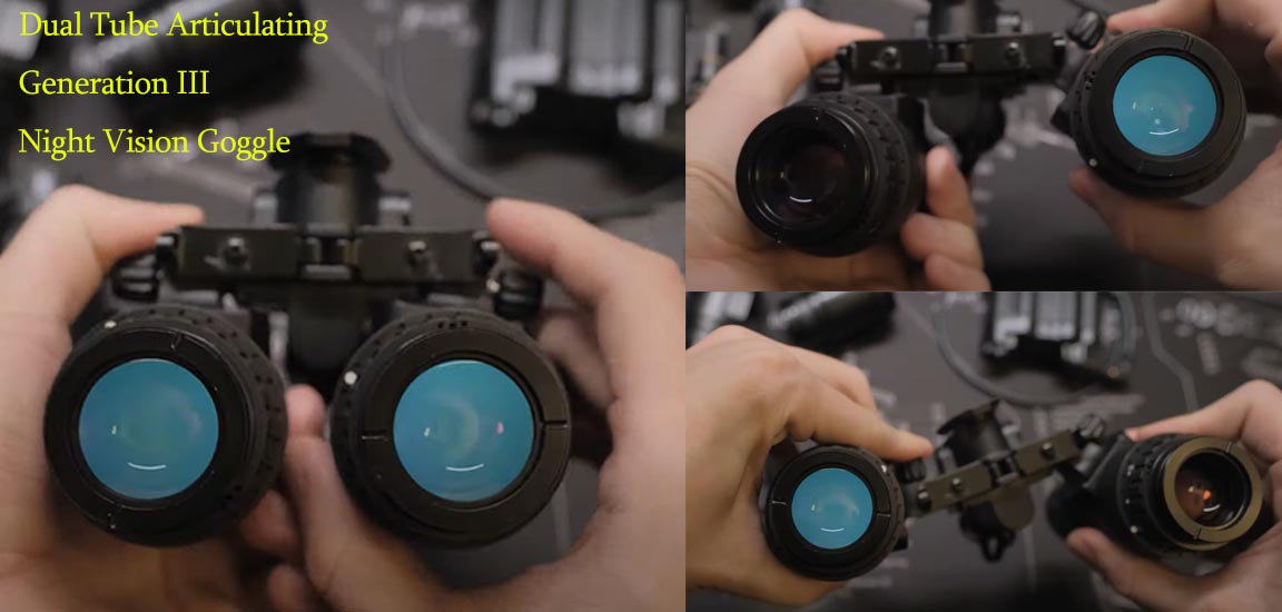 nvg gen 3, nvg generations 2+ Dual Tube Articulating bridge