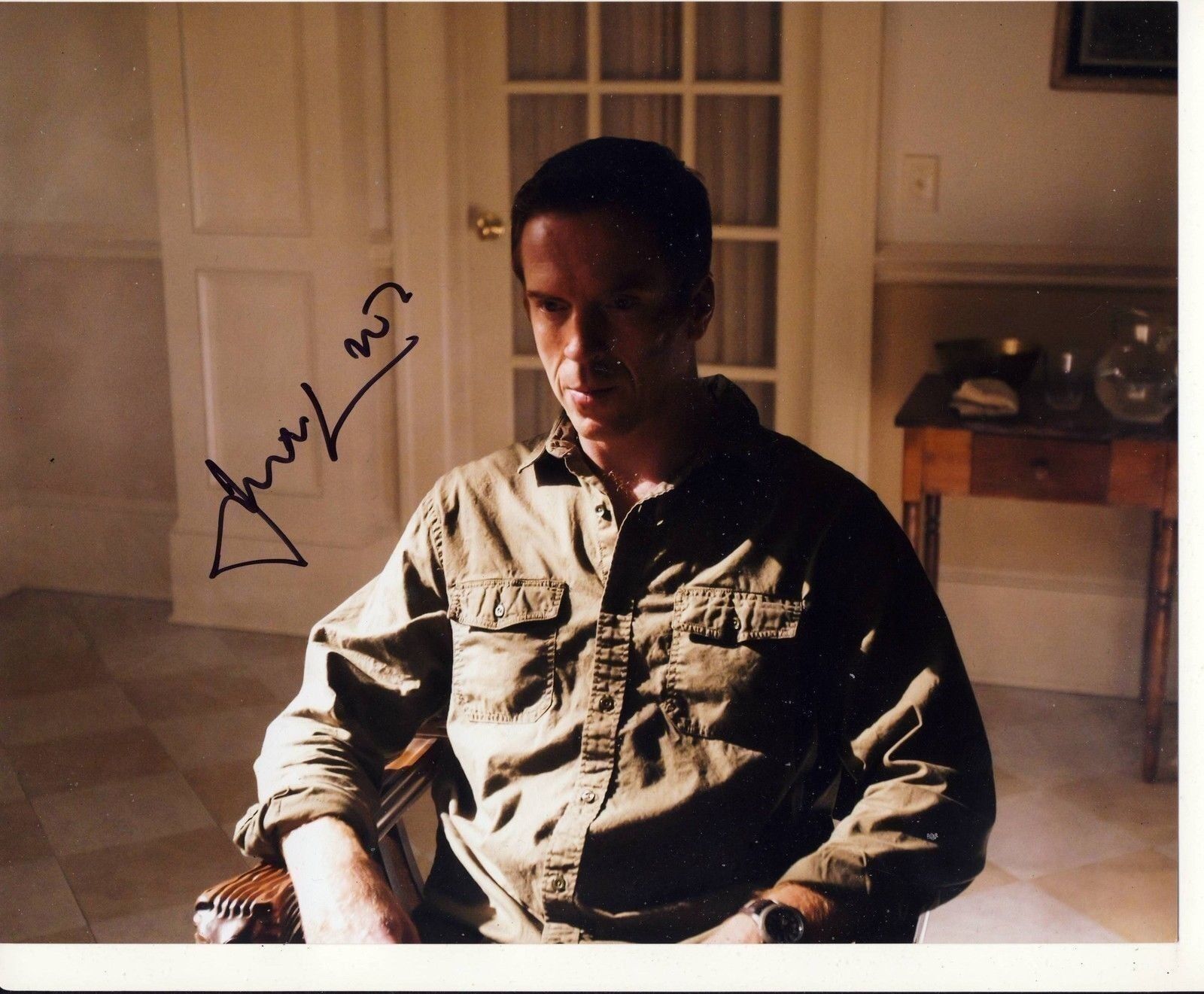 Damian Lewis Autograph HOMELAND Signed 8x10 Photo Poster painting AFTAL [5606]