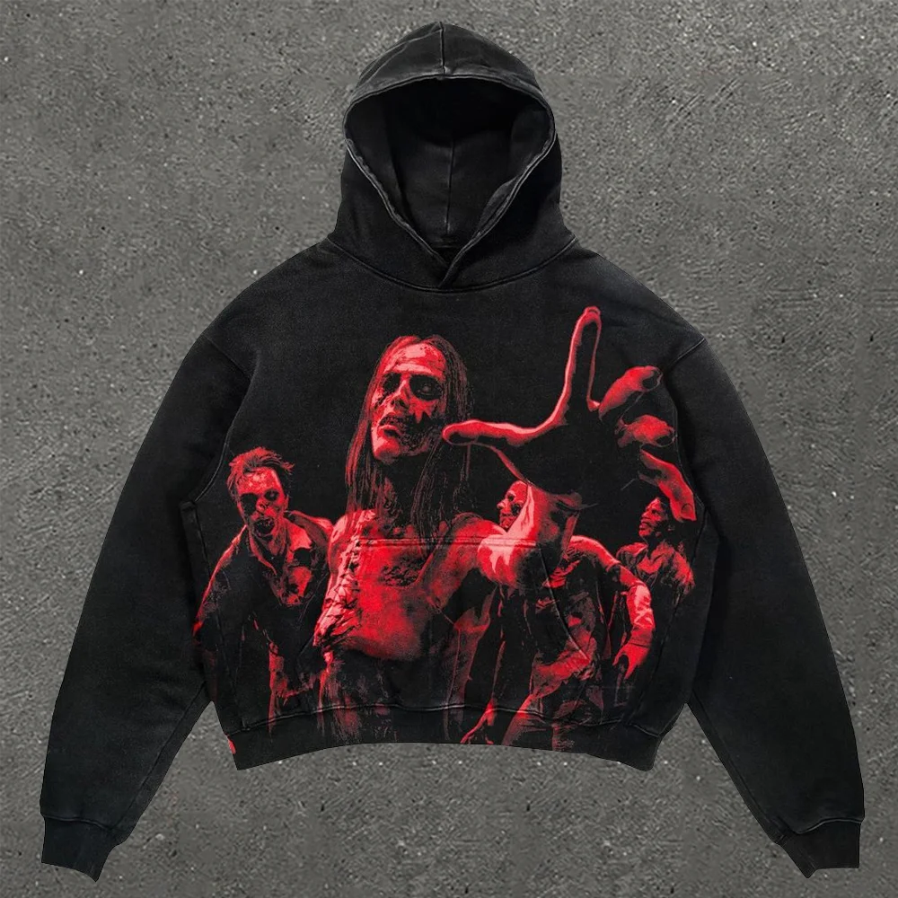 Personalized Print Long Sleeve Hoodie
