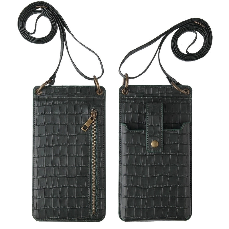 Pu Leather Plaid Handmade Casual Minimalist Mobile Phone Case Phone Accessories