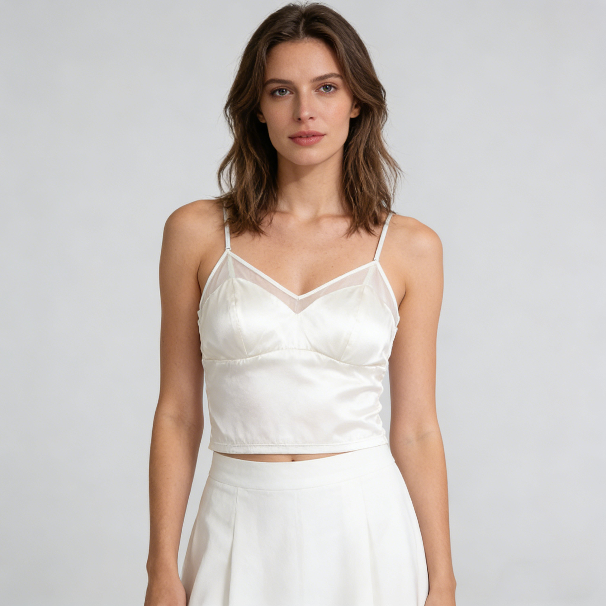 Silk Camisole Back Suspender Comfort REAL SILK LIFE