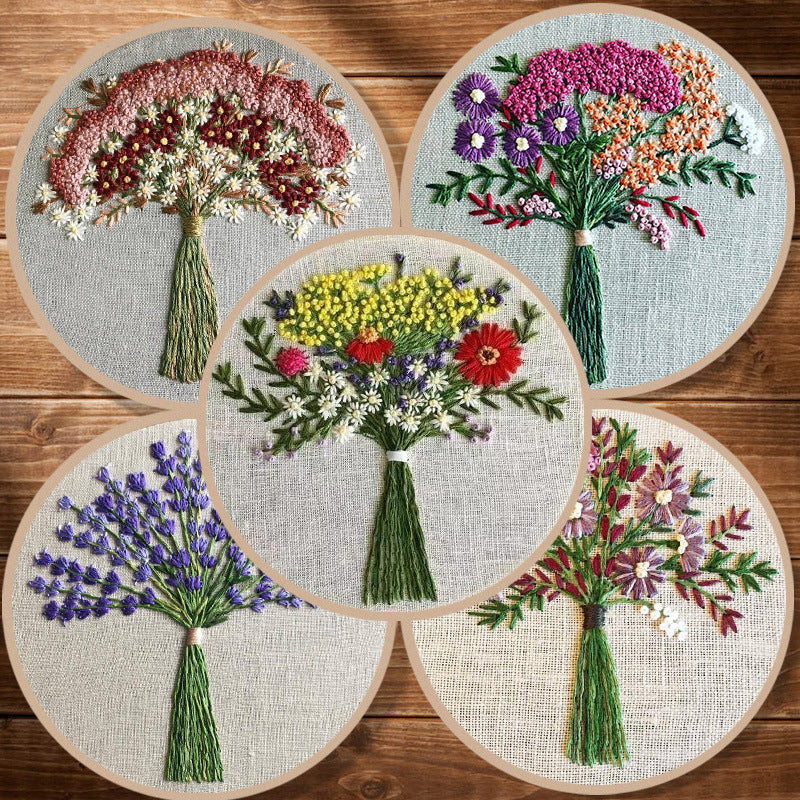 Stitch Your Dream Embroidery Art Kits 5Pcs