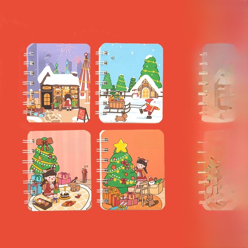 A7 Flip Coil Notebook Student Small Pocket Mini Portable Office Notepad Random 1 Piece