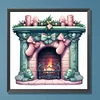 Diamond Painting -DIY Round Drill Christmas Fireplace