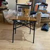 Outdoor folding chairs for camping, picnics, outdoor height-adjustable table