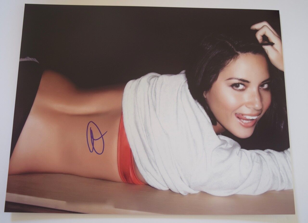 Olivia Munn Signed Autographed 11x14 Photo Poster painting Hot Sexy X-Men The Newsroom COA VD