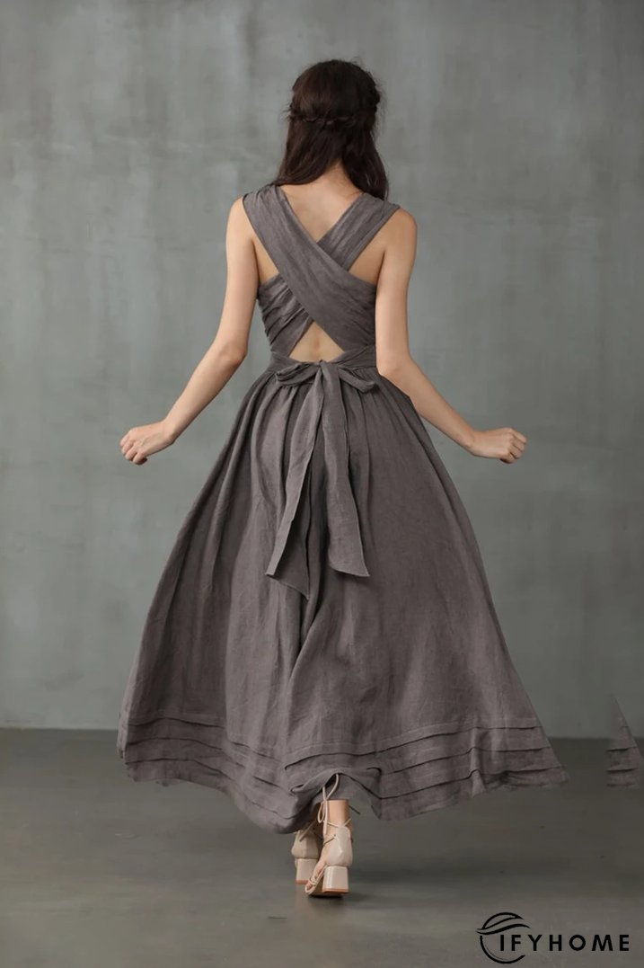 Cross Back Cocktail Dress | IFYHOME