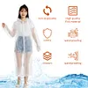 10Pcs Rain Ponchos with Drawstring Hood Waterproof Emergency Raincoat for Adults