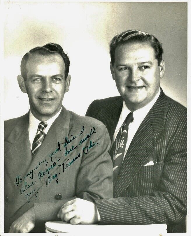 Vintage GUY and VIRG TRAVIS (??) Signed Photo Poster painting