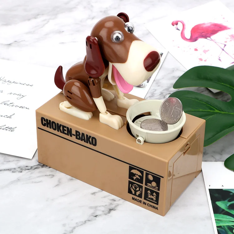 Automatic Eating Coin Puppy Piggy Bank
