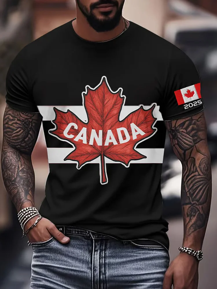 Men's Retro Canada 2025 Print T-shirt