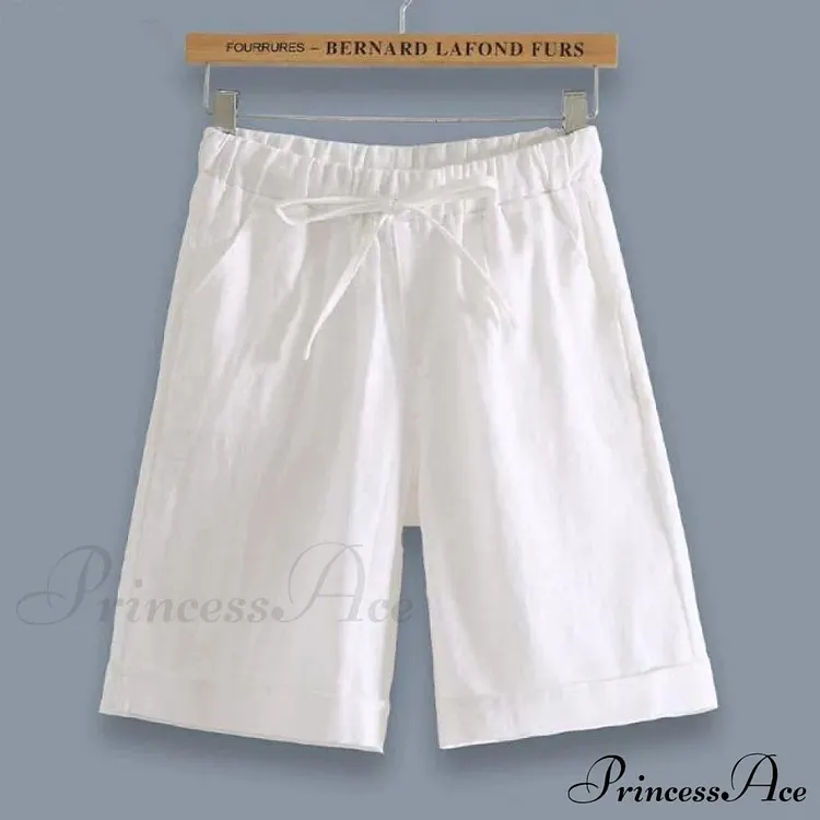 Fashion Elastic Waist Loose Shorts