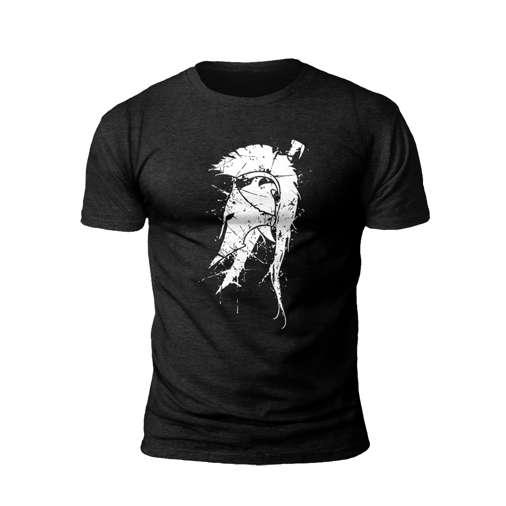 Abstract Warrior T-Shirt: Modern Art Meets Ancient Valor