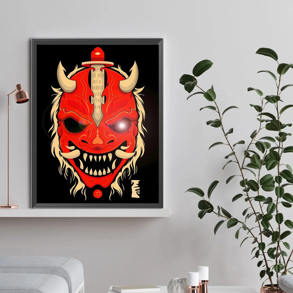 Full Round Diamond Painting 30*40cm - Ghost Face