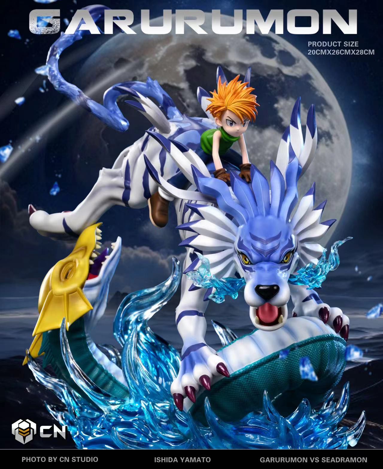 Crazy Nest Studio - Digimon Fox Flame Garurumon Statue(GK)-