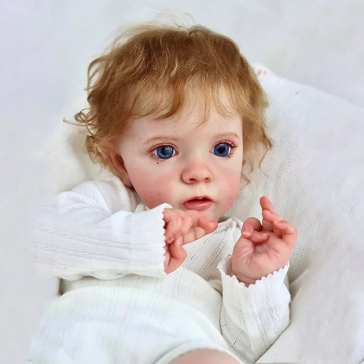 [New Series]20'' Reborn Toddler Baby Doll Girl with Blue Eyes Named Kmala