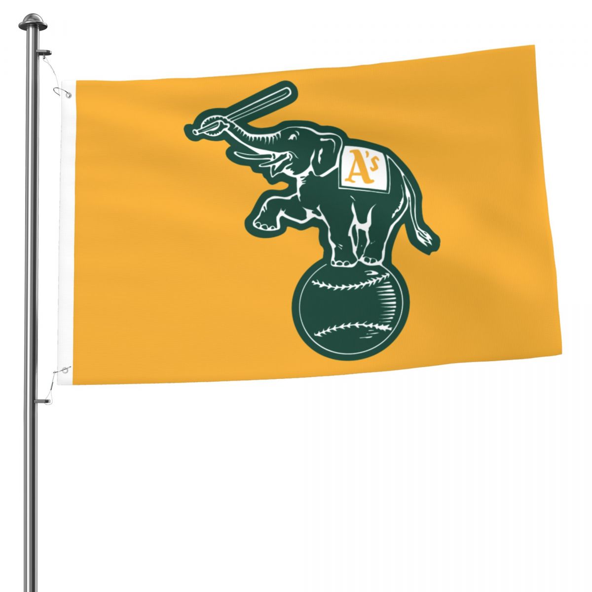Oakland Athletics Yellow 2x3 FT UV Resistant Flag