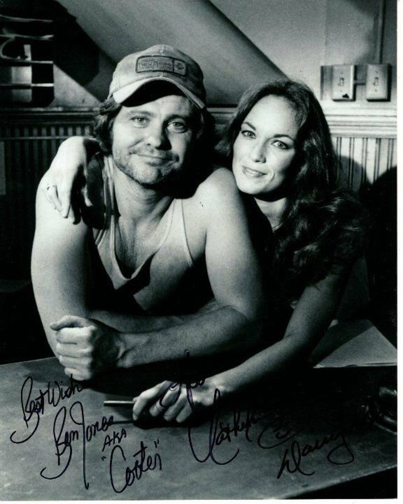 Catherine bach and ben jones signed the dukes of hazzard 8x10 Photo Poster painting