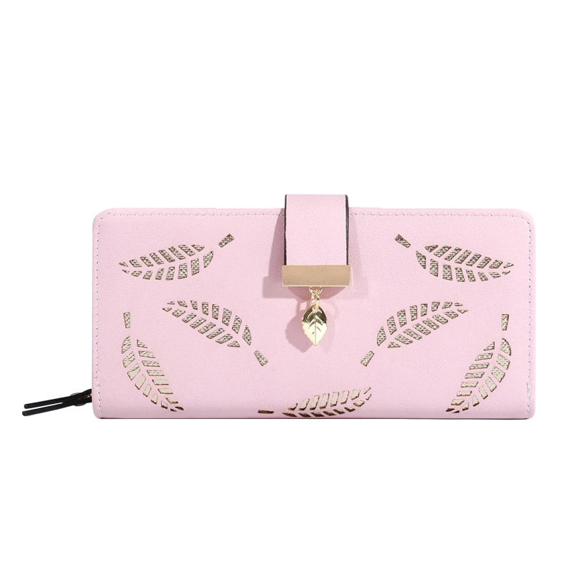 Women’s Flower Pu Leather Hidden Buckle Wallets