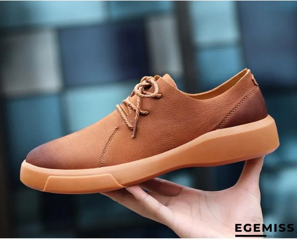 Casual Shoes Loafers Men Shoes Quality Handmade Leather Shoes Men Flats Moccasins Shoe | EGEMISS
