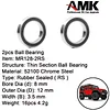 AMK 22pcs TRX4M Ball Bearings Kit, 1/18 RC Steel Rubber Sealed Bearing Kit for TRX4M Bronco Defender 1/18 RC Crawler Car Upgrade Parts