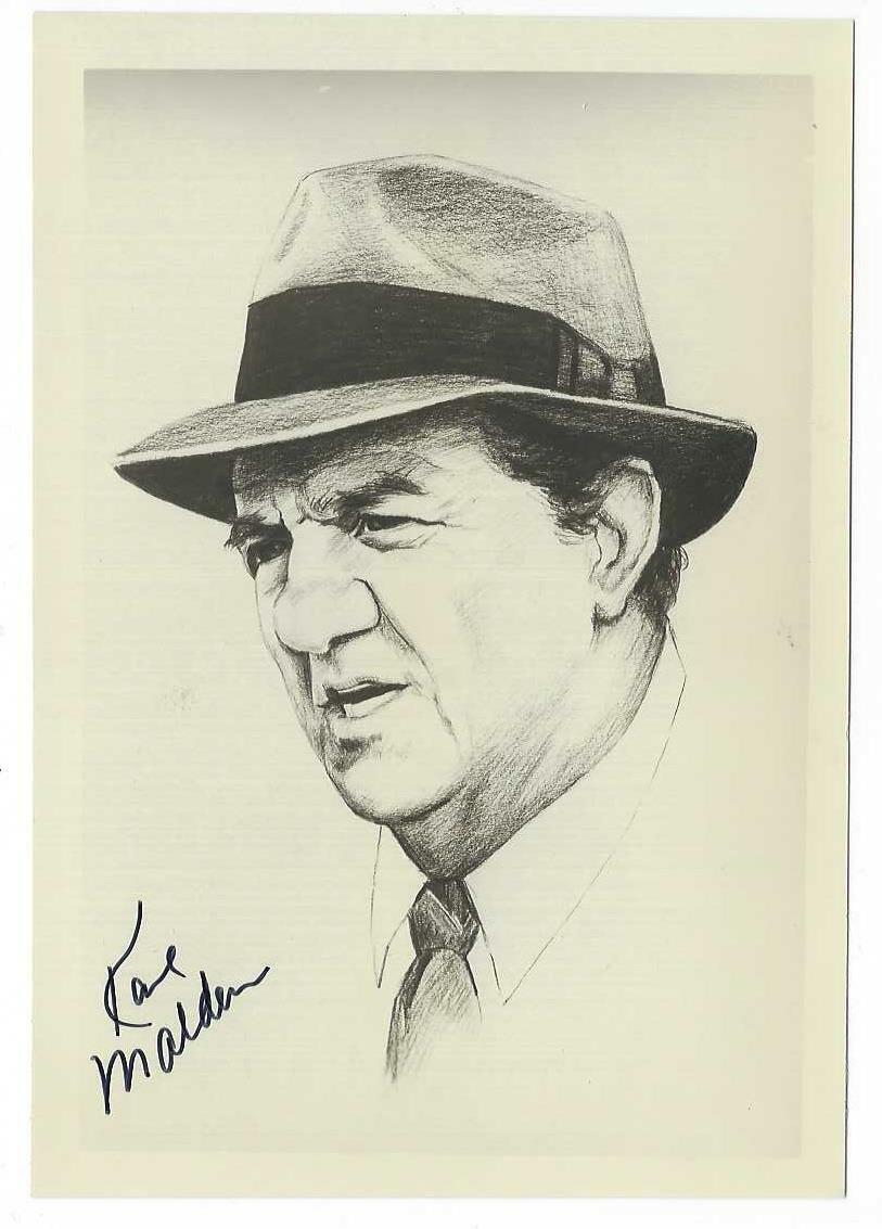 Original Vintage KARL MALDEN Autographed Signed Portrait Photo Poster painting RARE