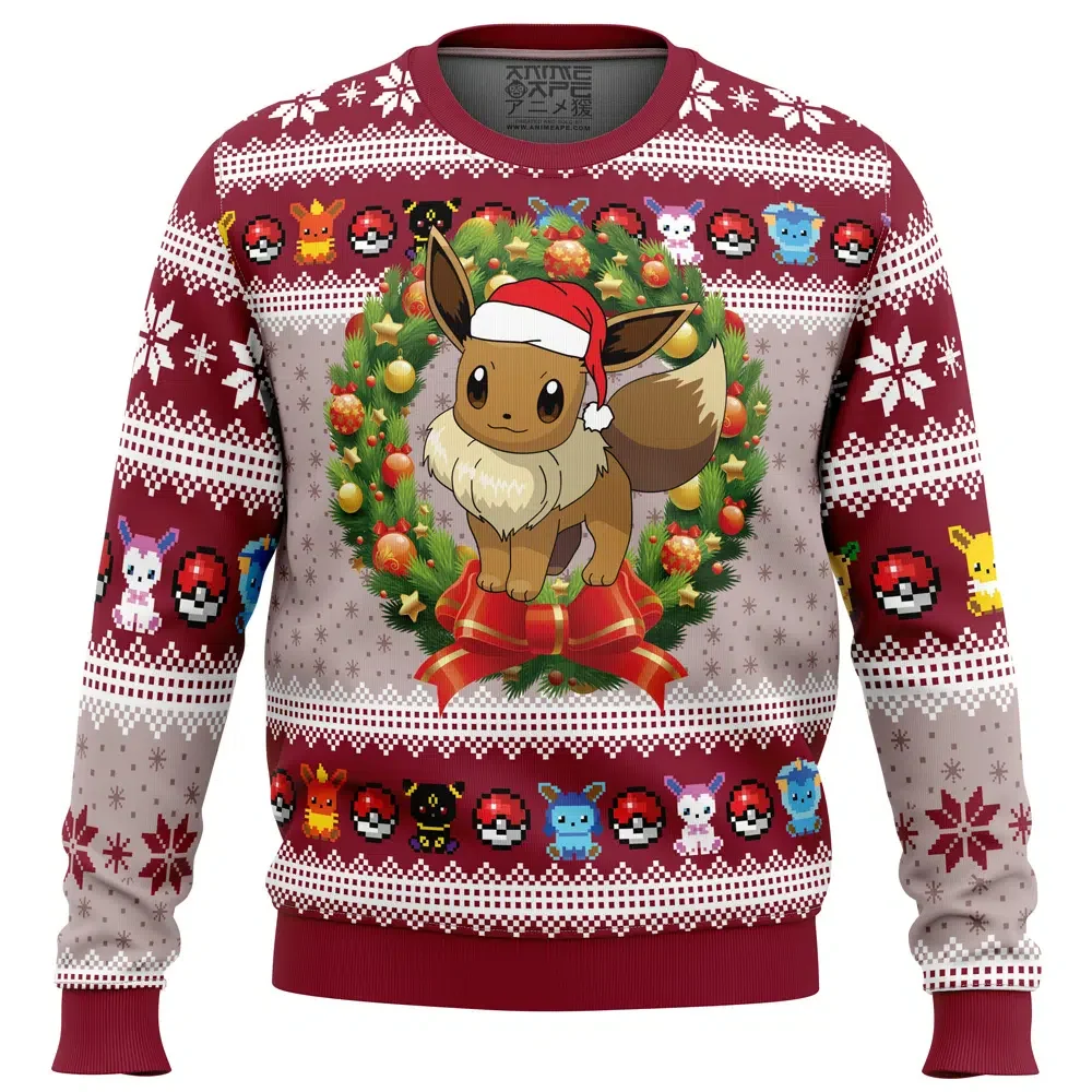 Eevee Christmas Pokemon Ugly Christmas Sweatshirt