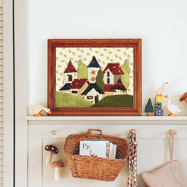 Charming Patchwork Cottage Template + Instructions