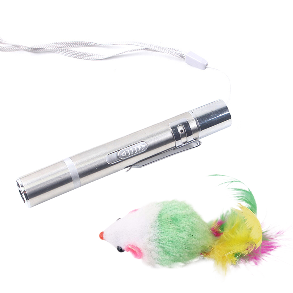 

Portable Funny Pet LED Laser Pen Cat Red Dot Light Toy Interactive Pet Tool, 501 Original